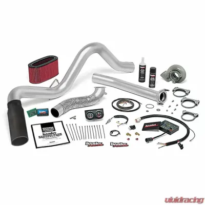 Banks Power Black Tip Stinger Plus Bundle Power System W/Single Exit Exhaust Ford 7.3L Automatic Transmission 1995.5-1997 - 48559-B