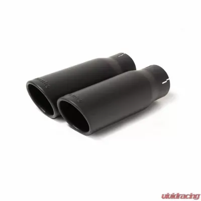 Banks Power DualRear Exit Black Round Tips Monster Exhaust System Ram 1500 3.0L EcoDiesel 2014-2019 - 48602-B