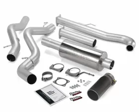 Banks Power Black Tip Single Exit Monster Exhaust System Chevrolet EC/CCLB 6.6L 2001-2004