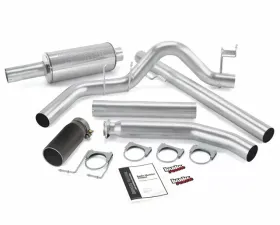 Banks Power Black Round Tip Single Exit Monster Exhaust System Dodge Standard Cab 5.9L 1998-2002