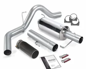 Banks Power Black Round Tip Single Exit Monster Exhaust System Dodge 325hp SCLB/CCSB 2004-2007