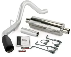 Banks Power Black Tip Single Exit Monster Exhaust System Ford Super Duty Truck 5.4/6.8L 2005-2006