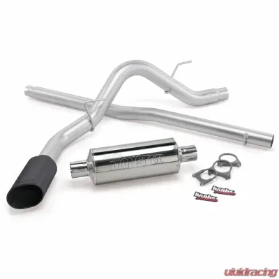 Banks Power Black Ob Round Tip Single Exit Monster Exhaust System Ford F-150 | Lincoln CCSB 2004-2008 - 48743-B