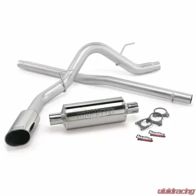 Banks Power Chrome Ob Round Tip Single Exit Monster Exhaust System Ford F-150 | Lincoln CCSB 2004-2008 - 48743