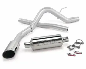Banks Power Chrome Ob Round Tip Single Exit Monster Exhaust System Ford F-150 Raptor ECSB | ECSB-CCSB 6.2L 2010-2014