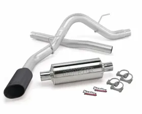 Banks Power Black Ob Round Tip Single Exit Monster Exhaust System Ford F-150 3.5L EcoBoost 5.0 6.2L all Cab/Bed 2011-2014