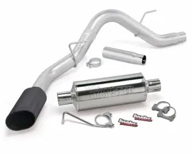 Banks Power Black Ob Round Tip Single Exit Monster Exhaust System F-150 2.7/3.5L EcoBoost 5.0L ECMB CCSB/MB 2015-2022