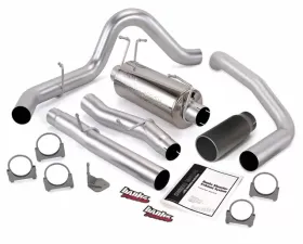 Banks Power Black Round Tip Single Exit Monster Exhaust System Ford ECLB 6.0L 2003-2007