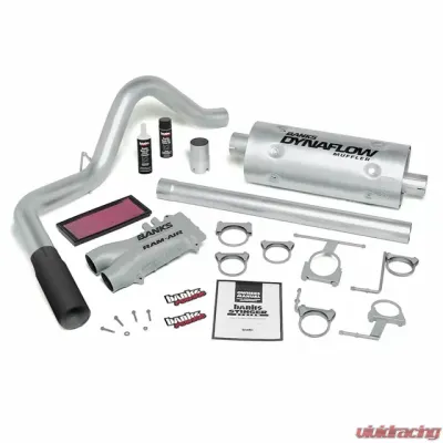 Banks Power Black Tip Stinger Bundle Power System W/Single Exit Exhaust Ford 460 Standard Cab Automatic Transmission 1993-1997 - 49250-B