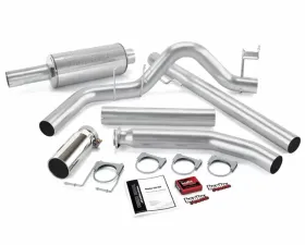 Banks Power Chrome Tip Git-Kit Bundle Power System W/Single Exit Exhaust Dodge Extended Cab 5.9L 1998-2000