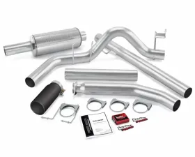 Banks Power Black Tip Git-Kit Bundle Power System W/Single Exit Exhaust Dodge Extended Cab 5.9L 2002