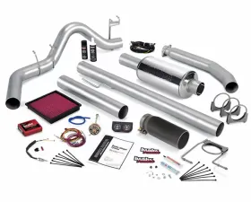 Banks Power Black Tip Stinger Bundle Power System W/Single Exit Exhaust Dodge Extended Cab 5.9L 1998