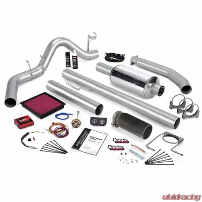 Banks Power Black Tip Stinger Bundle Power System W/Single Exit Exhaust Dodge Standard Cab 5.9L 1999-2000 - 49365-B