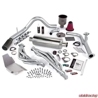 Banks Power Black Tip Single Exit Exhaust PowerPack Bundle W/AutoMind Module Ford 6.8L Truck No EGR 1999-2004 - 49441-B