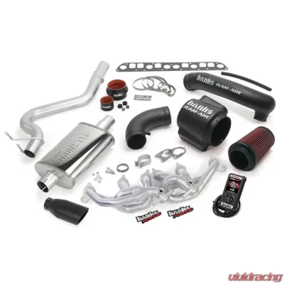 Banks Power Black Tip PowerPack Bundle Complete Power System W/AutoMind Programmer Jeep Wrangler 4.0L Unlimited LJ 2004-2006 - 51337-B