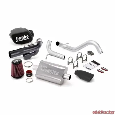 Banks Power Black Tip Stinger Bundle Power System No AutoMind W/Single Exit Exhaust Jeep Wrangler JK All 2 Door 3.6L 2012-2018 - 51344-B