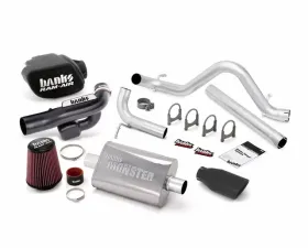 Banks Power Black Tip Stinger Bundle Power System No AutoMind W/Single Exit Exhaust Jeep Wrangler JK All 4 Door 3.6L 2012-2018