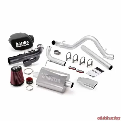 Banks Power Chrome Tip Stinger Bundle Power System No AutoMind W/Single Exit Exhaust Jeep Wrangler JK All 4 Door 3.6L 2012-2018 - 51345