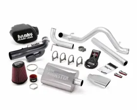 Banks Power Chrome Tip Single Exit Exhaust Stinger Bundle Power System W/AutoMind Jeep 3.6L Wrangler All 4 Door 2012-2014