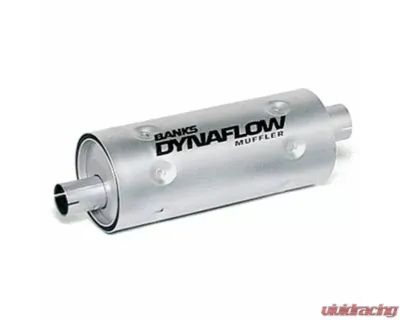Banks Power Stainless Steel 3 Inch Inlet X 3.5 Inch Outlet Exhaust Muffler W/Heatshield - 52405