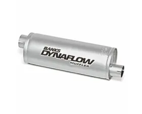 Banks Power Stainless Steel 3 Inch Inlet X 3.5 Inch Outlet Exhaust Muffler Various Applications