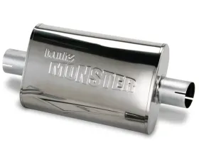 Banks Power Stainless Steel 2.5 Inch Inlet and Outlet Exhaust Muffler W/adapter Jeep Wrangler 4.0L 1991-1999