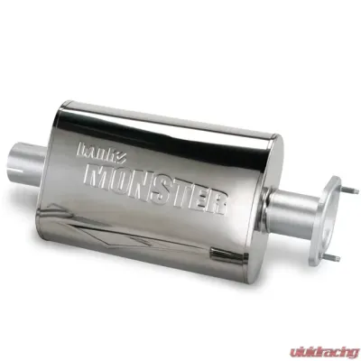 Banks Power Stainless Steel 2.5 Inch Inlet and Outlet Exhaust Muffler W/adapter Jeep Wrangler 4.0L 2000-2003 - 52637