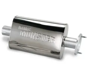 Banks Power Stainless Steel 2.5 Inch Inlet and Outlet Exhaust Muffler W/adapter Jeep Wrangler 4.0L 2004-2006