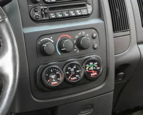 Banks Power Black Dash Mount Gauge Pod 3 Gauge Dodge Ram 2003-2005