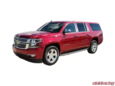 Quality Automotive Accessories 4-Piece Stainless Steel Wheel Well Accent Trim Chevrolet Suburban 4-Door SUV 2015-2020 - WQ55198