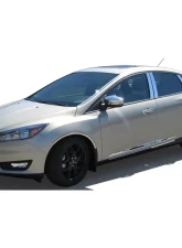 Quality Automotive Accessories 4-Piece Stainless Steel Wheel Well Accent Trim Ford Focus 4-Door Sedan 2015-2018                                     - WQ55346 - Image 2