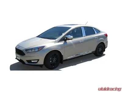 Quality Automotive Accessories 4-Piece Stainless Steel Wheel Well Accent Trim Ford Focus 4-Door Sedan 2015-2018 - WQ55346