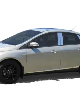 Quality Automotive Accessories 4-Piece Stainless Steel Wheel Well Accent Trim Ford Focus 4-Door Sedan 2015-2018                                     - WQ55346 - Image 3