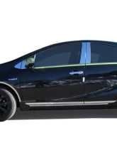 Quality Automotive Accessories 4-Piece Stainless Steel Wheel Well Accent Trim Toyota Prius C 4-Door Hatchback 2012-2017                                     - WQ12705 - Image 2