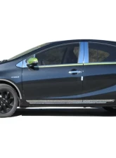 Quality Automotive Accessories 4-Piece Stainless Steel Wheel Well Accent Trim Toyota Prius C 4-Door Hatchback 2012-2017                                     - WQ12705 - Image 3