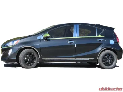 Quality Automotive Accessories 4-Piece Stainless Steel Wheel Well Accent Trim Toyota Prius C 4-Door Hatchback 2012-2017 - WQ12705