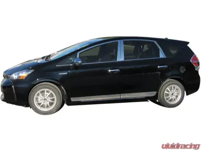 Quality Automotive Accessories 1-Piece Stainless Steel Front Grille Accent Trim Toyota Prius V 4-Door Hatchback 2012-2017 - SG12700