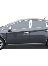 Quality Automotive Accessories 4-Piece Stainless Steel Wheel Well Accent Trim Toyota Prius 4-Door Hatchback 2010-2015                                     - WQ10135 - Image 2