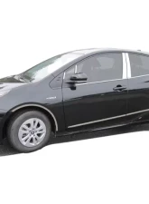 Quality Automotive Accessories 4-Piece Stainless Steel Wheel Well Accent Trim Toyota Prius 4-Door Hatchback 2016-2022                                     - WQ16135 - Image 2