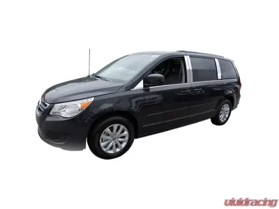Quality Automotive Accessories 1-Piece Stainless Steel License Plate Bezel Volkswagen Routan 4-Door Minivan 2009-2012 - LP29655