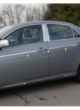 Quality Automotive Accessories 14-Piece Stainless Steel Body Side Molding Accent Trim Toyota Corolla 4-Door Sedan 2009-2013                                     - AT29112 - Image 3
