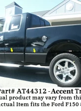 Quality Automotive Accessories 10-Piece Stainless Steel Body Side Molding Accent Trim Ford F-150 4-Door Super Cab 8'Bed NO Flares 2004-2014                                     - AT44312 - Image 3