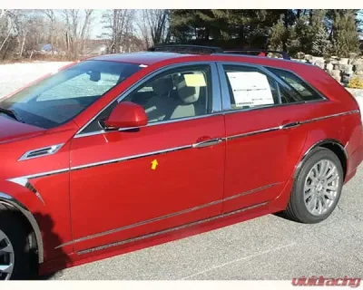 Quality Automotive Accessories 14-Piece Stainless Steel Body Side Molding Accent Trim Cadillac CTS 4-Door Sedan 2008-2013 - AT48250