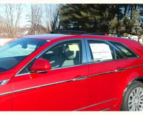 Quality Automotive Accessories 14-Piece Stainless Steel Body Side Molding Accent Trim Cadillac CTS 4-Door Sedan 2008-2013
