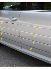 Quality Automotive Accessories 16-Piece Stainless Steel Body Side Molding Accent Trim Ford Flex 4-Door SUV 2009-2019                                     - AT49340 - Image 3