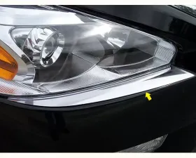 Quality Automotive Accessories 2-Piece Stainless Steel Bumper Cap Trim Accent Nissan Altima 4-Door Sedan 2013-2015