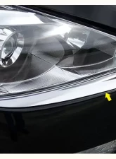 Quality Automotive Accessories 2-Piece Stainless Steel Bumper Cap Trim Accent Nissan Altima 4-Door Sedan 2013-2015                                     - BC13550 - Image 3