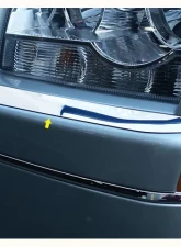 Quality Automotive Accessories 2-Piece Stainless Steel Bumper Cap Trim Accent Chrysler 300 4-Door Sedan Base Model only 2005-2009                                     - BC45760 - Image 3