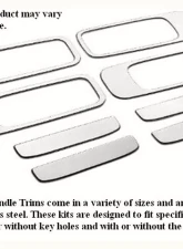 Quality Automotive Accessories 8-Piece Stainless Steel Door Handle Accent Trim Ford Crown Victoria 4-Door Sedan 1998-2009                                     - DH38360 - Image 3