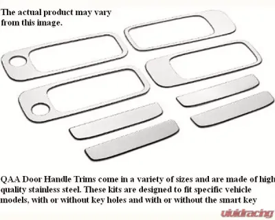 Quality Automotive Accessories 8-Piece Stainless Steel Door Handle Accent Trim Ford Crown Victoria 4-Door Sedan 1998-2009 - DH38360
